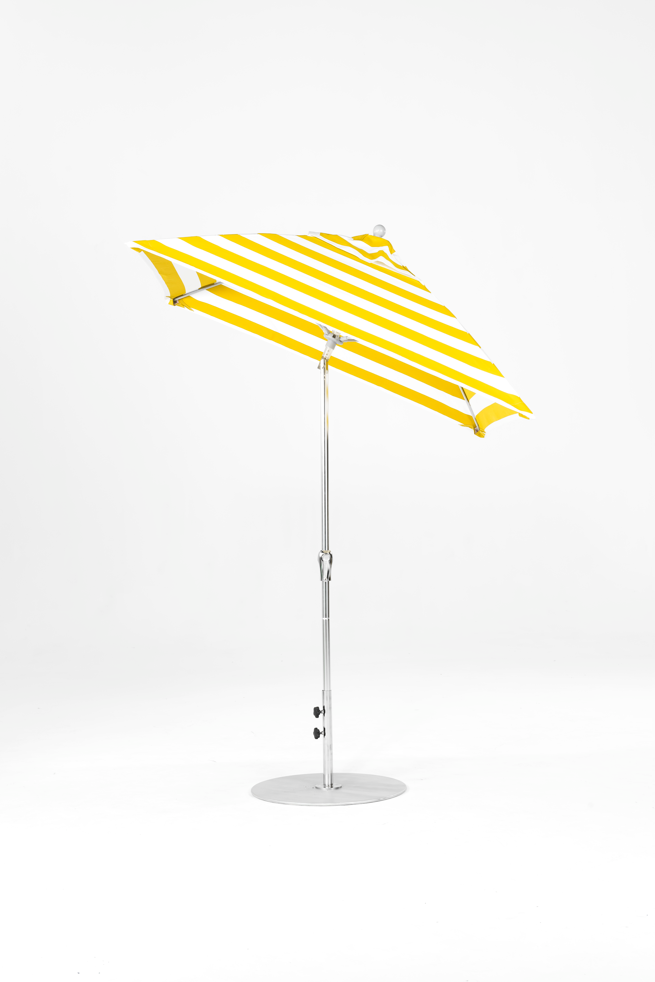 454FMA-SQ-055 Yellow Stripe-Brushed Silver