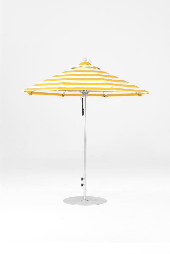 845FM-055 Yellow Stripe-Brushed Silver