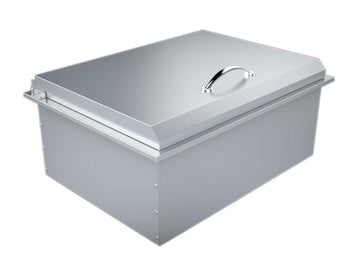  Sunstone 28-Inch Stainless Steel Insulated Large Drop-In Ice Chest