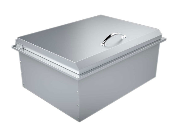  Sunstone 28-Inch Stainless Steel Insulated Large Drop-In Ice Chest