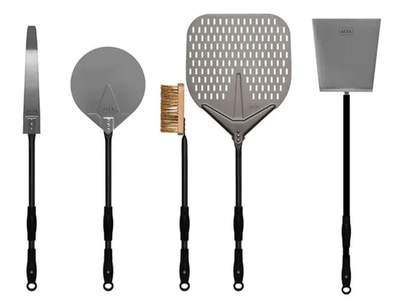 Alfa 48-Inch 5-Piece Wood-Fired Pizza Oven Large Peel Kit