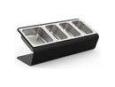 Alfa Forni Topping Station with 4 Trays and Lids – Pizza Prep Accessory