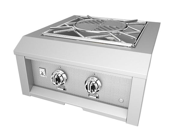 Hestan 12-Foot Outdoor Living Suite with Power Burner and Beer Dispenser Cutouts, Bar Top & Foot Rail with Countertop