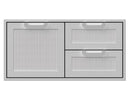Hestan 12-Foot Outdoor Living Suite with Power Burner and Beer Dispenser Cutouts, Bar Top & Foot Rail with Countertop