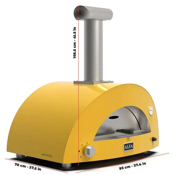 Alfa Moderno Wood-Fired Countertop Pizza Oven – Fits 2 Pizzas