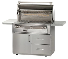 Alfresco ALXE 42-Inch Freestanding Gas Grill On Deluxe Cart