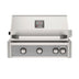 American Outdoor Grill 30 inch L-Series built-in gas grill in gray with rear infrared burner and rotisserie kit