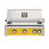 American Outdoor Grill 30 inch L-Series built-in gas grill in yellow with rear infrared burner and rotisserie kit