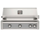 American Outdoor Grill 36 inch L-Series built-in gas grill in gray with rear infrared burner and rotisserie kit