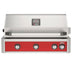 American Outdoor Grill 36 inch L-Series built-in gas grill in red with rear infrared burner and rotisserie kit