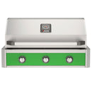 American Outdoor Grill 36-Inch T-Series Built-In Gas Grill with Green Accent Panel, Stainless Steel 3-Burner Outdoor Kitchen Grill