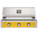 American Outdoor Grill 36-Inch T-Series Built-In Gas Grill with Yellow Accent Panel, 3-Burner Stainless Steel Outdoor Kitchen Grill