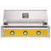 American Outdoor Grill 36-Inch T-Series Built-In Gas Grill with Yellow Accent Panel, 3-Burner Stainless Steel Outdoor Kitchen Grill