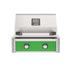 American Outdoor Grill 24-Inch T-Series Built-In Grill with Green Accent Panel, Stainless Steel 2-Burner Gas Grill