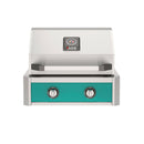 American Outdoor Grill 24-Inch T-Series Built-In Grill with Teal Accent Panel, 2-Burner Stainless Steel Built-In BBQ Grill