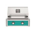 American Outdoor Grill 24-Inch T-Series Built-In Grill with Teal Accent Panel, 2-Burner Stainless Steel Built-In BBQ Grill