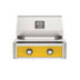  American Outdoor Grill 24-Inch T-Series Built-In Gas Grill with Yellow Accent Panel, 2-Burner Stainless Steel Outdoor Kitchen Grill