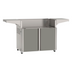 American Outdoor 36 Inch Portable Cart Base in gray offering a contemporary look and lasting durability.