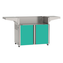 American Outdoor 36 Inch Portable Cart Base in teal featuring a unique, stylish finish for outdoor entertaining areas.