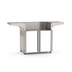 American Outdoor Grill 30-inch portable cart base in white  finish with closed cabinet doors, fold-down side shelves, and 4-wheel casters
