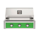 American Outdoor Grill 30-Inch T-Series Built-In Grill with Green Accent Panel, Stainless Steel 3-Burner Gas Grill