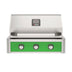 American Outdoor Grill 30-Inch T-Series Built-In Grill with Green Accent Panel, Stainless Steel 3-Burner Gas Grill