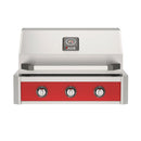  American Outdoor Grill 30-Inch T-Series Built-In Grill with Red Accent Panel, Stainless Steel 3-Burner Gas Grill