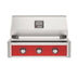  American Outdoor Grill 30-Inch T-Series Built-In Grill with Red Accent Panel, Stainless Steel 3-Burner Gas Grill