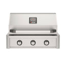 American Outdoor Grill 30-Inch T-Series Built-In Stainless Steel Gas Grill, 3-Burner Built-In Grill with Analog Thermometer, Front View