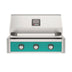 American Outdoor Grill 30-Inch T-Series Built-In Grill with Teal Accent Panel, Stainless Steel Built-In BBQ Grill