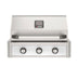 American Outdoor Grill 30-Inch T-Series Built-In Gas Grill in Stainless Steel with White Accent Panel, Front View