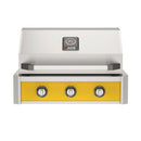 American Outdoor Grill 30-Inch T-Series Built-In Gas Grill with Yellow Accent Panel, 3-Burner Outdoor Kitchen Grill