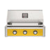 American Outdoor Grill 30-Inch T-Series Built-In Gas Grill with Yellow Accent Panel, 3-Burner Outdoor Kitchen Grill