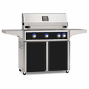 American Outdoor Grill 36-inch L-Series freestanding gas grill with lid closed, black finish, front view on white background
