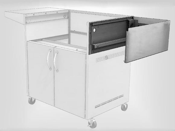 Artisan Grill Cart Shelf Mount For Double Side Burners