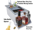 Sunstone Ruby 14-Inch Bar Sink & Cocktail Center with Insulated Ice Chest Station