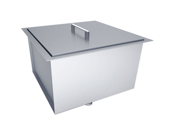 Sunstone Stainless Steel 20 x 12-Inch Single Basin Sink with Cover