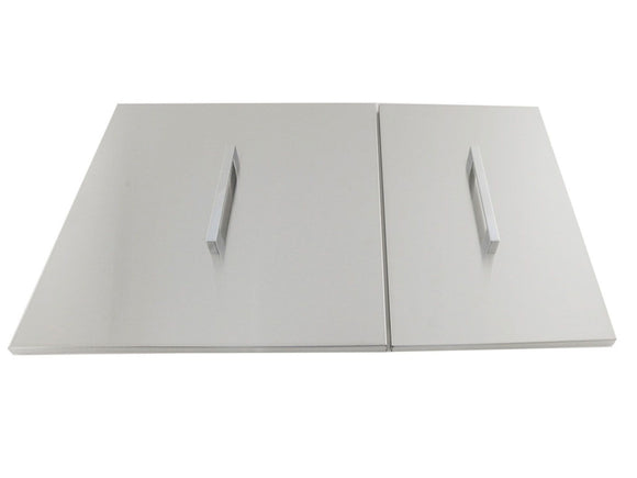 Sunstone Outdoor 34 x 12-Inch Stainless Steel Double Basin Sink with Covers