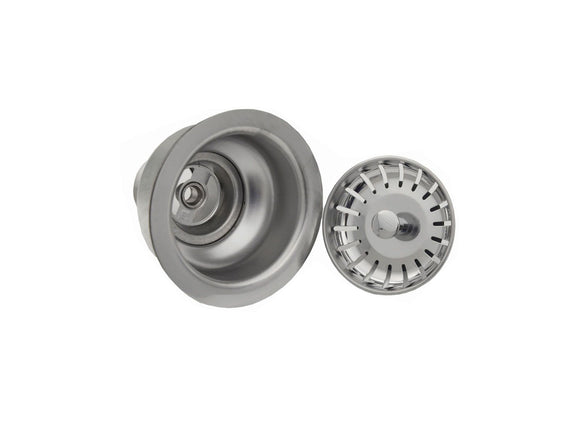 Sunstone Outdoor 34 x 12-Inch Stainless Steel Double Basin Sink with Covers