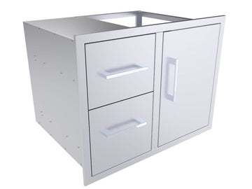Sunstone Signature 30-Inch Double Drawer Door Combo with Beveled Frame