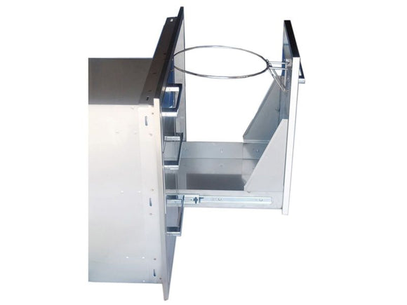 Sunstone Signature 30-Inch Propane Combo with Triple Drawer & Trash Bag Ring – Beveled Frame