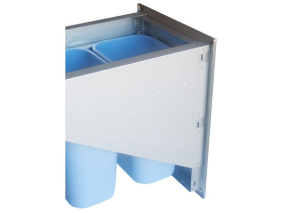 Sunstone Signature Series 20 x 27-Inch Trash Drawer with 2 Trash Bins – Beveled Frame Style