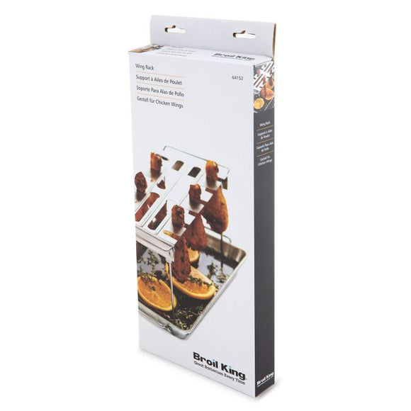 Broil King Roaster - Wing Rack With Pan Stainless Steel