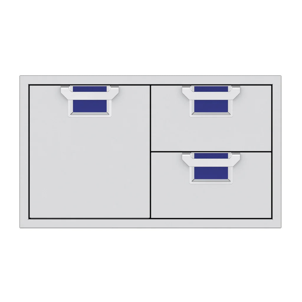 Aspire by Hestan 36 Inch Double Drawer and Storage Door Combo