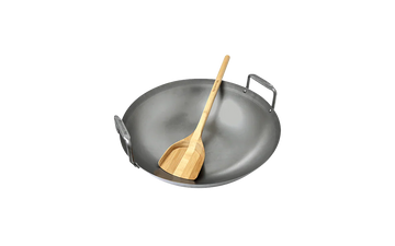 Big Green Egg Carbon Steel Grill Wok w/ Bamboo Spatula