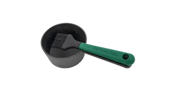 Big Green Egg Cast Iron Sauce Pot w/ Basting Brush