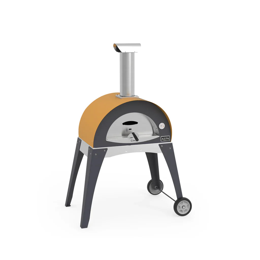 Alfa Ciao Yellow Top Wood Fired Pizza Oven