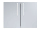 Sunstone Designer Series 30-Inch Stainless Steel Double Door with Shelves – Raised Style