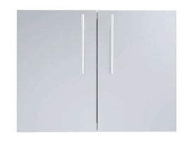 Sunstone Designer Series 30-Inch Stainless Steel Double Door with Shelves – Raised Style