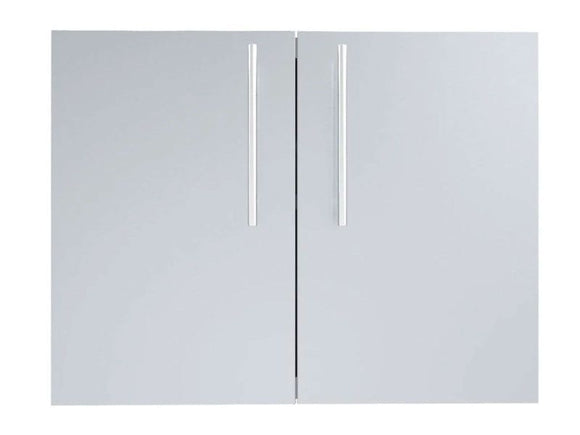 Sunstone Designer Series 30-Inch Stainless Steel Double Door with Shelves – Raised Style